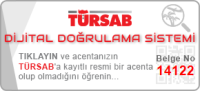 OTL Turizm - Türsab 14122 Dijital Doğrulama Sistemi